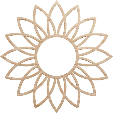 Ekena Millwork Daisy Wood Fretwork Pierced Ceiling Medallion, Alder, 18"OD x 6 1/4"ID x 1/4"T CMWP18X18X0250DAAL